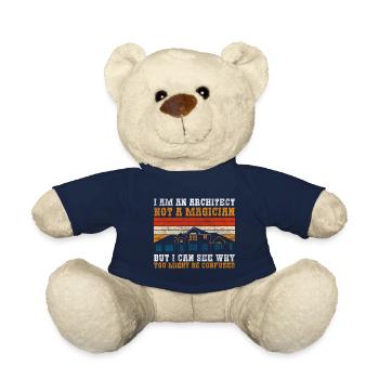 Engineer Profession House Construction - Teddy Bear - french navy - Front