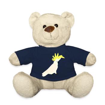 Cockatoo, Parrot, Bird, Yellow-crested Cockatoo - Teddy Bear - french navy - Front