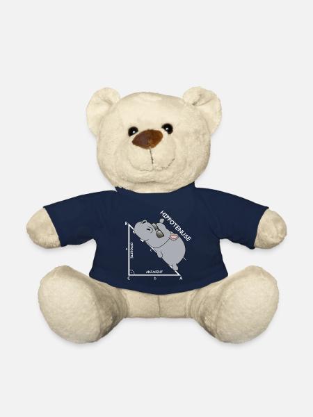 Hippoténuse | Hippopotame, Mathématiques, Hypothénuse - Nounours - bleu marine