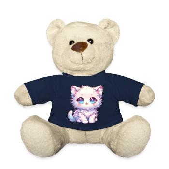 Anime Baby Cat - Teddy Bear - french navy - Front