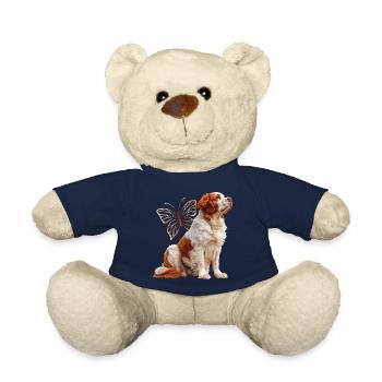 Clumber Spaniel - Teddy Bear - french navy - Front