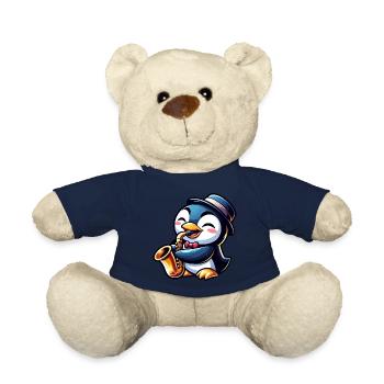 Pinguin Saxofon Jazz Musiker Saxofonist - Teddy - French Navy - Vorne