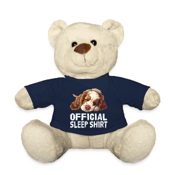 Offizielles Schlafshirt Englischer Cocker Englisch - Teddy - French Navy - Vorne