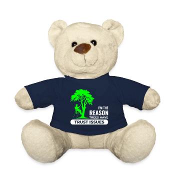 Arboriste Arboriste Chirurgien Grimpeur Grimpeur Tondeuse - Nounours - bleu marine - Devant