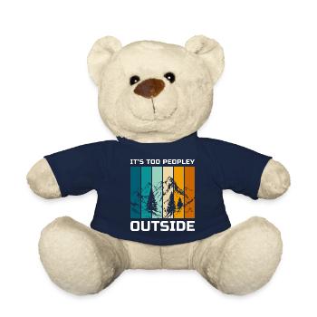 Shy loner people quiet - Teddy Bear - french navy - Front
