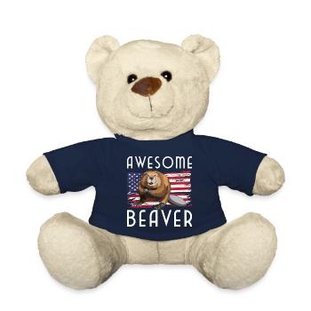 Animal Dam Canada Wood - Teddy Bear - french navy - Front