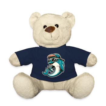 Dolphin Graffiti Sprayer Spray Can - Teddy Bear - french navy - Front