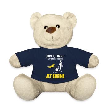 Flight Attendant Aviation Cabin Crew Airline Staff - Teddy Bear - french navy - Front