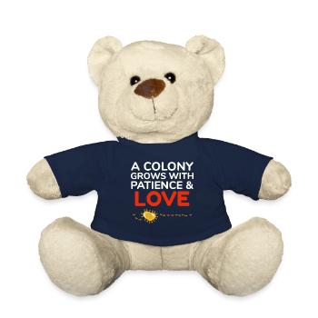Ant Keeper Ant Lover Entomologist Insect Collector - Teddy Bear - french navy - Front