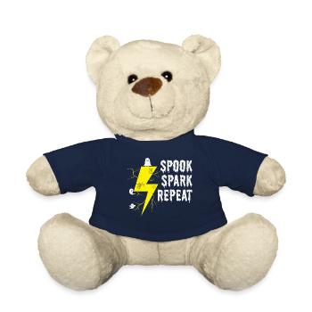 Halloween Electrician Spook Spark Humor Scary - Teddy Bear - french navy - Front