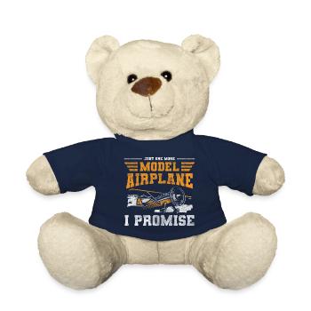 Airplane Hobby Aviator Flight - Teddy Bear - french navy - Front