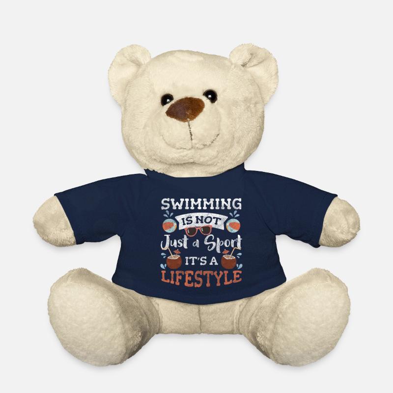Swimming Swimming Pool Endurance Swimming Instructor - Teddy Bear - french navy