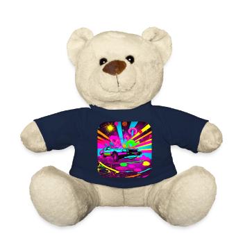 80s Vintage Classic Cars - Teddy Bear - french navy - Front
