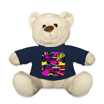 Années 80 Mode de vie Oldschool Pop - Nounours - bleu marine - Devant
