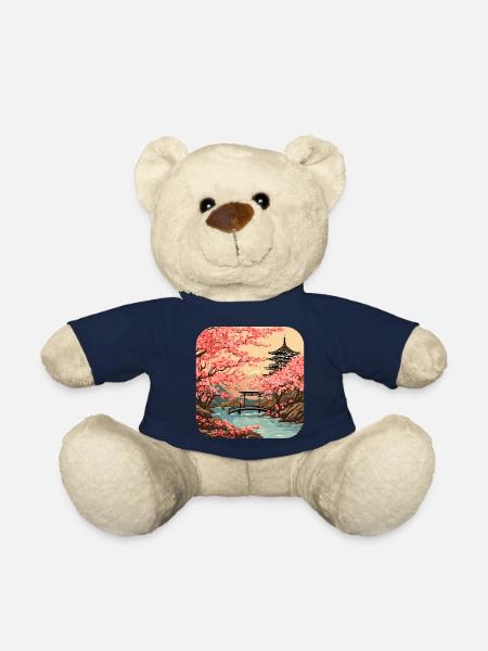 Tokio Tempel Kirschblüte Weltreise - Teddy - French Navy