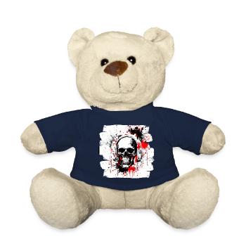 Trash Polka Tattoo Heavy Metal Style - Teddy - French Navy - Vorne