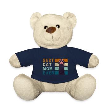 Amoureux des chats, chat sauvage, amour des animaux - Nounours - bleu marine - Devant