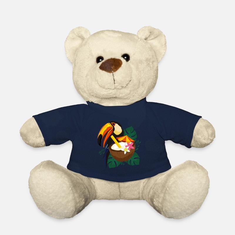 Toucan Summer - affiche - Nounours - bleu marine