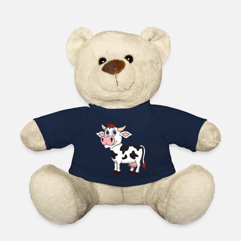 Vache drôle mignonne et cool - Nounours - bleu marine