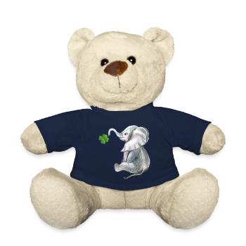 Elephant lucky charm - Teddy Bear - french navy - Front