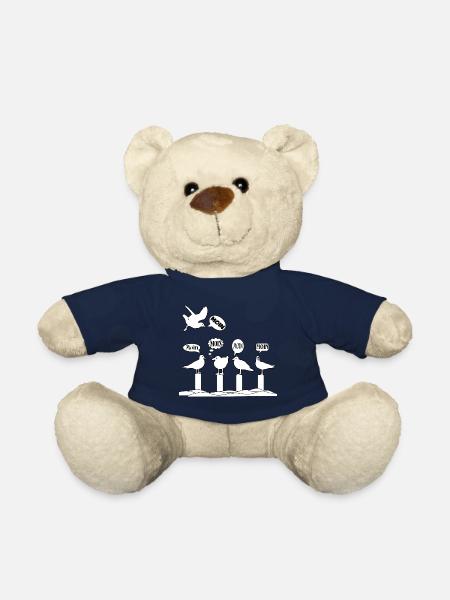 Moeven - Norddeutsch, platt, lustig, Shirt - Teddy - French Navy