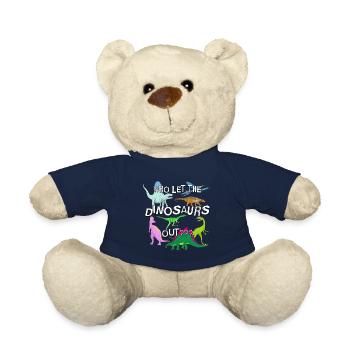 Lustiges Roaming-Dinosaurier-Liebhaber-Geschenk - Teddy - French Navy - Vorne