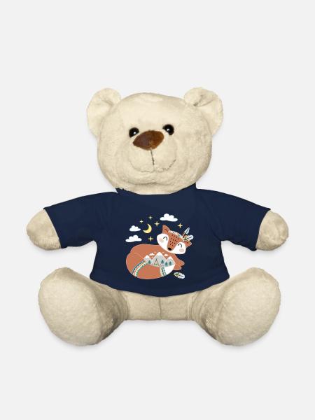 dreaming fox - Teddy Bear - french navy
