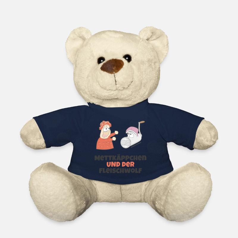 Mettkäppchen und der Fleischwolf - Dunkles Design - Teddy - French Navy