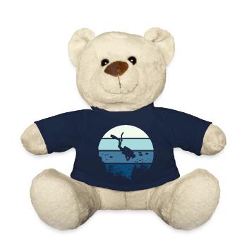 scuba diving t shirt scuba diving - Teddy Bear - french navy - Front
