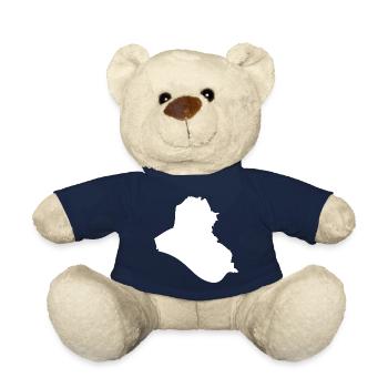 Iraq map flag - Teddy Bear - french navy - Front