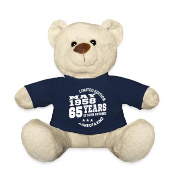 65 years old - birthday may 1958 - Teddy Bear - french navy - Front