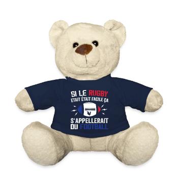 Si Le Rugby etait Facile ca s'appellerait du Foot - Nounours - bleu marine - Devant