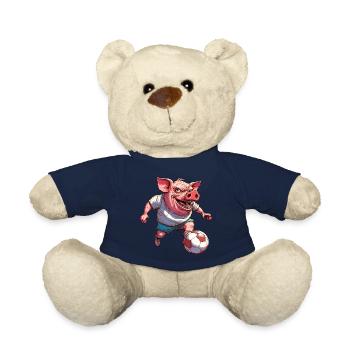 Schweine Fussball - Teddy - French Navy - Vorne