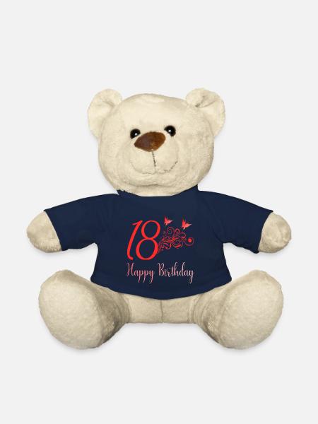 18th birthday - Teddy Bear - french navy