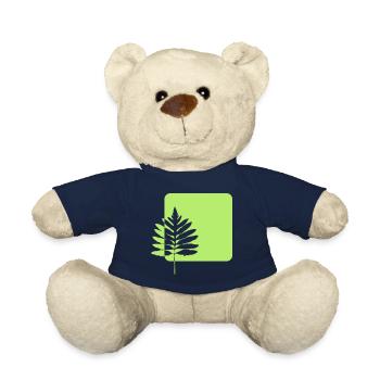 nature logo leaf tree forest - Teddy Bear - french navy - Front