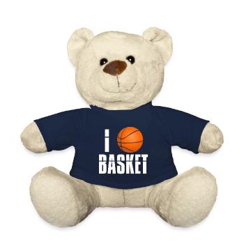 ICH LIEBE BASKETBALL. Basketball-Enthusiasten - Teddy - French Navy - Vorne