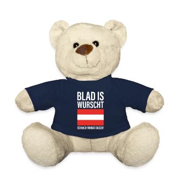 Blad is wurscht schiach warat oasch Geschenk - Teddy - French Navy - Vorne