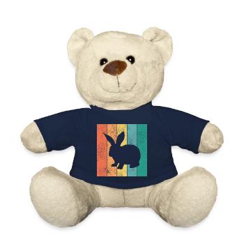 Rabbit Retro Rabbit Easter Gift - Teddy Bear - french navy - Front