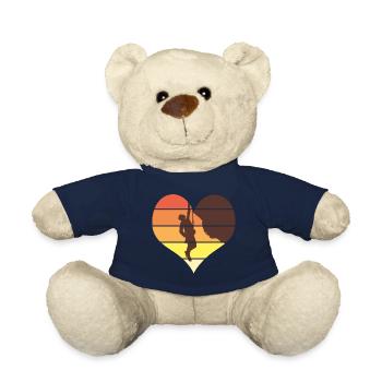 I love climbing humour escalade climb - Nounours - bleu marine - Devant