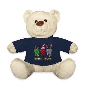 Dental Squad 2023 Christmas , Dentist Christmas , - Teddy Bear - french navy - Front