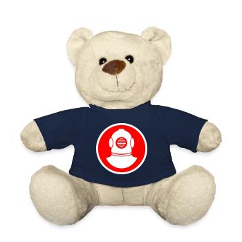 Diver Helmet Circle - Teddy Bear - french navy - Front