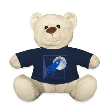 Rocket to the moon - Teddy Bear - french navy - Front