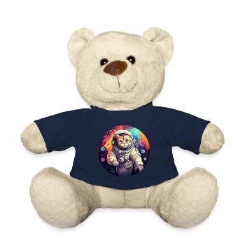 Cat Astronaut - Teddy Bear - french navy - Front