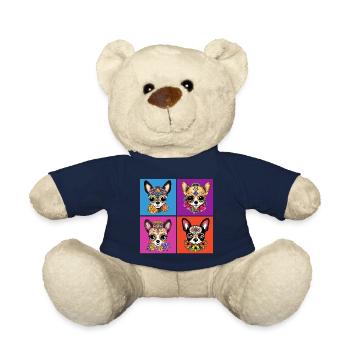 Kawaii-Stil Chihuahua Zuckerschädel Tag der - Teddy - French Navy - Vorne