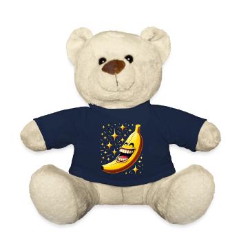 RIRE BANANE HEUREUX FRUIT HEUREUX SOURIRE BLAGUE - Nounours - bleu marine - Devant