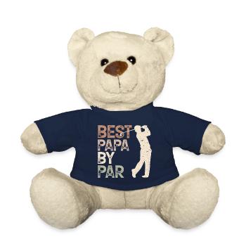 Bester Vater nach Par Golfen Golfliebhaber Vatertag - Teddy - French Navy - Vorne