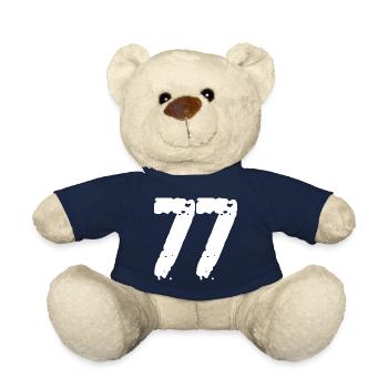 77 Number Vintage - Teddy Bear - french navy - Front