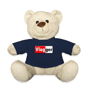 Vlogger, Blogger, Soziale Medien, Geschenk - Teddy - French Navy - Vorne