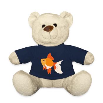 Poisson rouge - Nounours - bleu marine - Devant