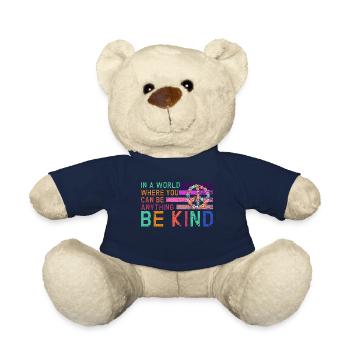 In einer Welt, in der du alles sein kannst, sei freundlich - Teddy - French Navy - Vorne
